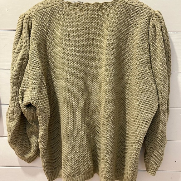 Chunky Olive Cardigan – Maggie Lawrence Sport – Size 22/ - Picture 8 of 8